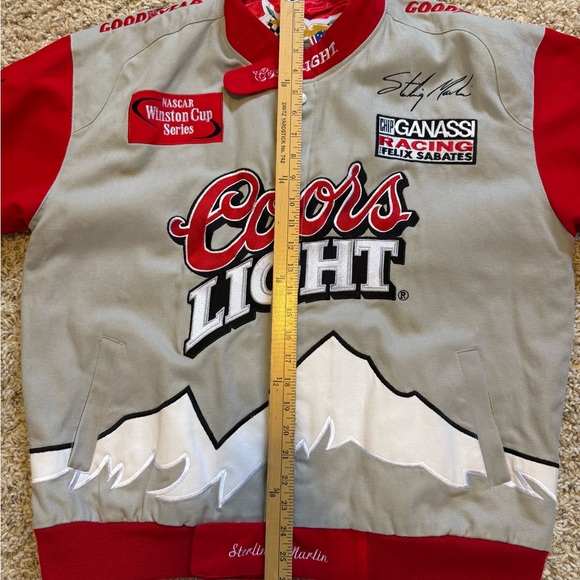 NASCAR Sterling Martin ~ “Coors Light” Racing Jacket - Picture 10 of 10